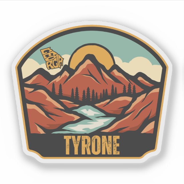 Sticker Tyrone, Géorgie (Devant)