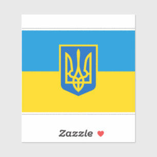 Sticker Ukraine, drapeau ukrainien