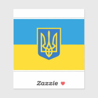 Sticker Ukraine, drapeau ukrainien