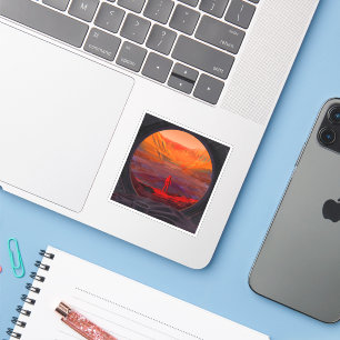 Sticker Un Astronaute Sur Mars