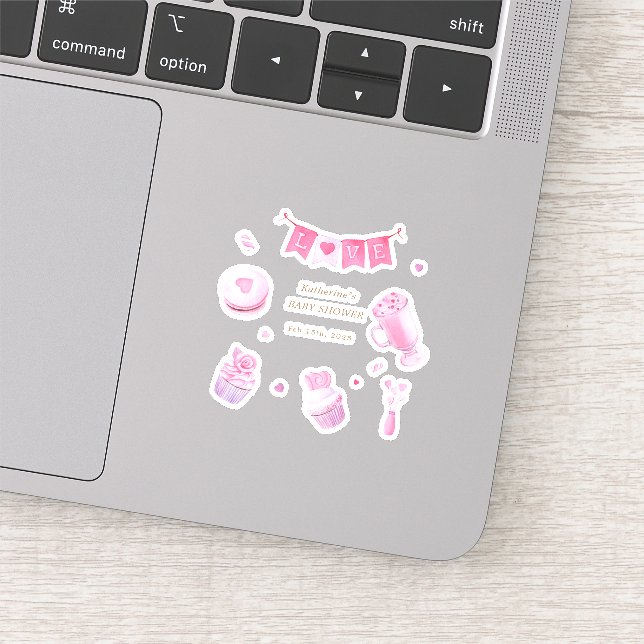 Sticker Un Baby shower Un Peu Chéri (Détail)
