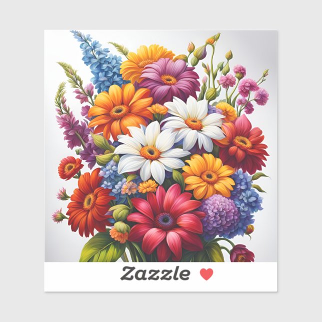 Sticker Un bouquet (Feuille)