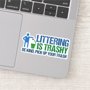 Sticker Un Drôle Jeu D'Écologistes Est Un Jeu Trashy
