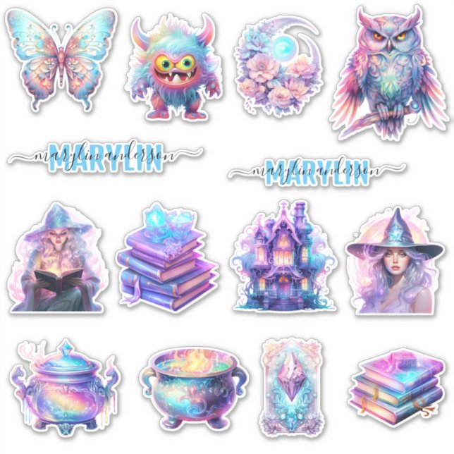 STICKER UN ENSEMBLE DE PACK GOULISH UNIQUE DE NOM PERSONNA (Devant)