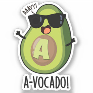Sticker Un jeu d'Avocado amusant à vocado