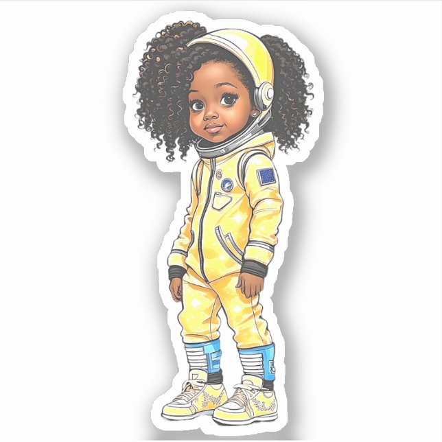 Sticker Un membre de l'équipe d'astronautes - Jaune (Devant)