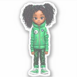 Sticker Un membre de l'équipe d'astronautes - Vert