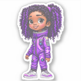 Sticker Un membre de l'équipe d'astronautes - Violet