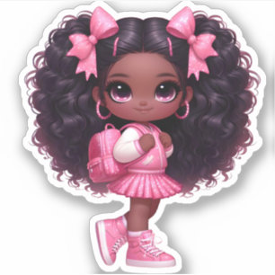 Sticker Un membre de l'équipe de soutien - Rose