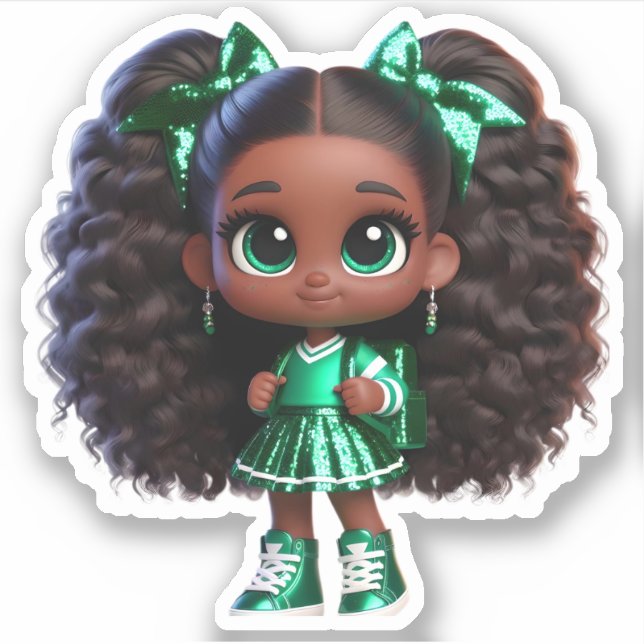 Sticker Un membre de l'équipe de soutien - Vert (Devant)