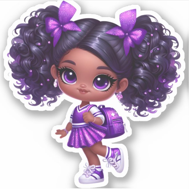 Sticker Un membre de l'équipe de soutien - Violet (Devant)