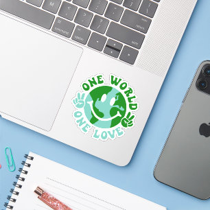 Sticker Un Monde On Aime La Paix Sur Terre