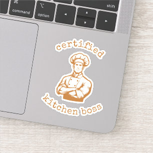 Sticker Un style de chef comique de couleur cuivre foresti