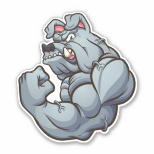 Sticker Un type dur - Bulldog