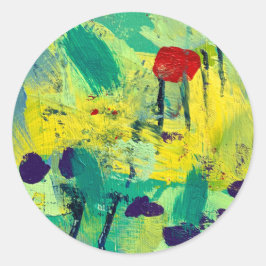 Sticker und Siegel im Feld- und Wiesendesign