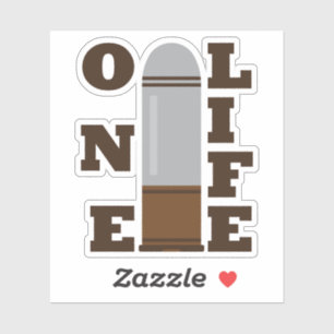 Sticker Une balle, une vie, détruit une famille