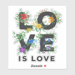 Sticker Une belle passion florale pour la gay