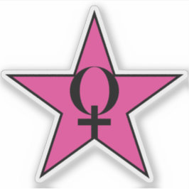 Sticker Une Étoile Rose Du Féminisme v3