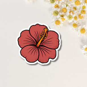 Sticker une magnifique fleur d'hibiscus