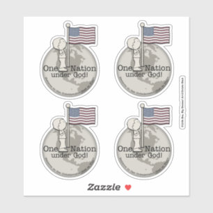 Sticker Une nation sous Dieu