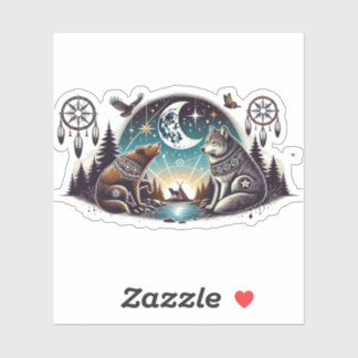 Sticker Une nuit avec des amis.