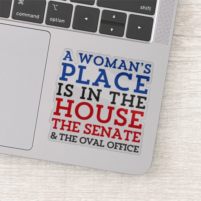 Sticker Une place de femme est à la maison (Détail)