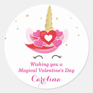 Sticker Unicorn de la Saint Valentin