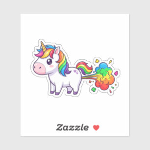Sticker Unicorn Fart
