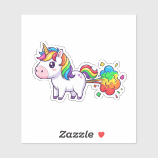Sticker Unicorn Fart