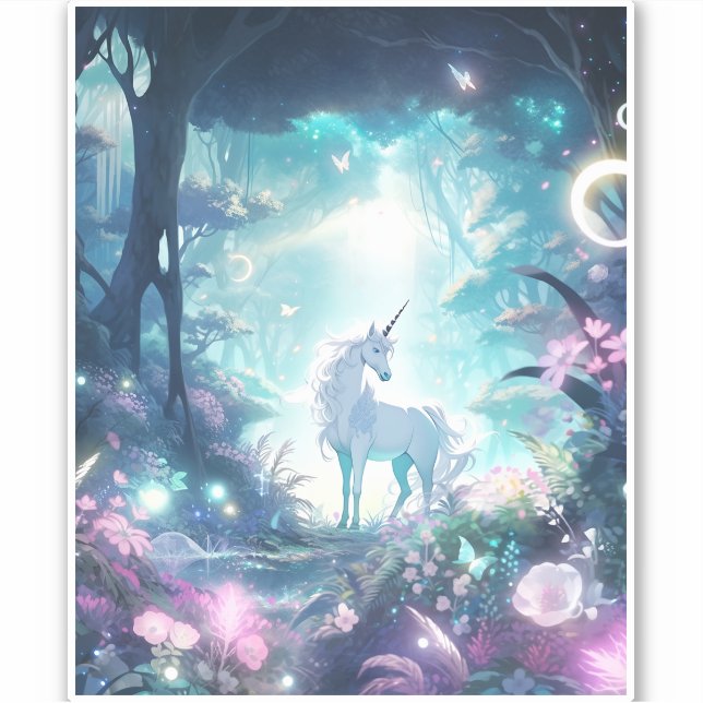 Sticker Unicorn Imaginaire Art (Devant)