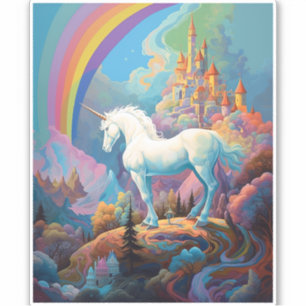 Sticker Unicorn Imaginaire Art