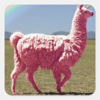 Sticker Unicorn-Lama