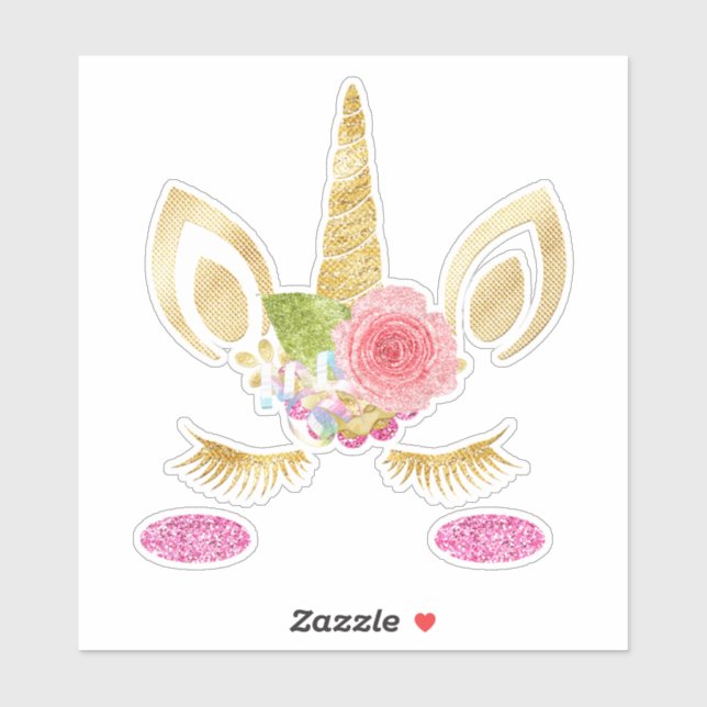 Sticker Unicorne (Feuille)