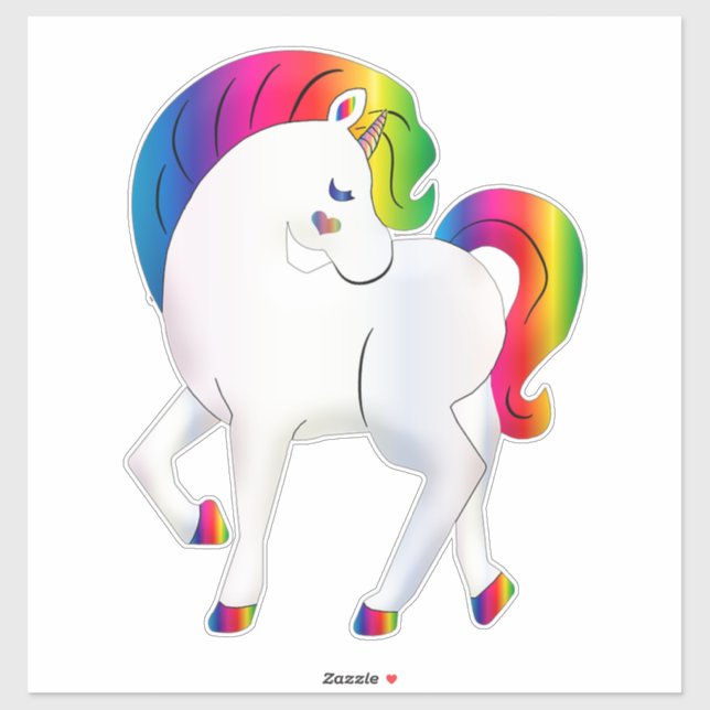Sticker Unicorne (Feuille)