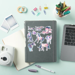 Sticker Unicornes d'Imaginaire de Galaxie Confetti