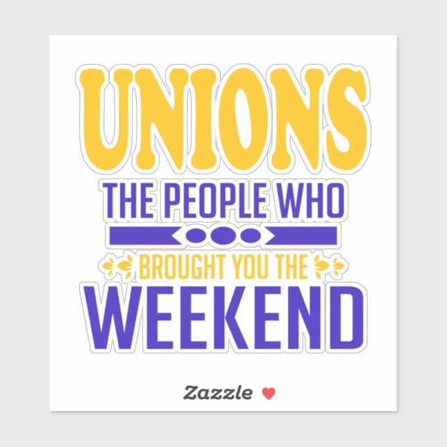 Sticker Union Weekends (Feuille)