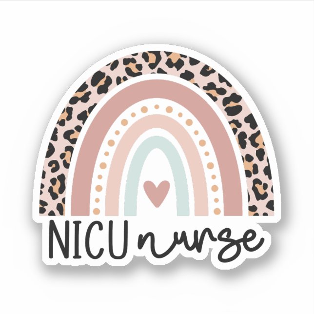 Sticker Unité de soins intensifs néonatals NICU Nurse Rain (Devant)