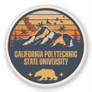 Sticker Université d'État polytechnique de Californie, Cal