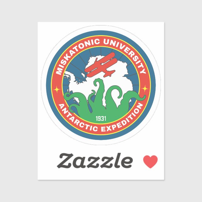 Sticker Université Miskatonique Expedition Antarctique (Feuille)