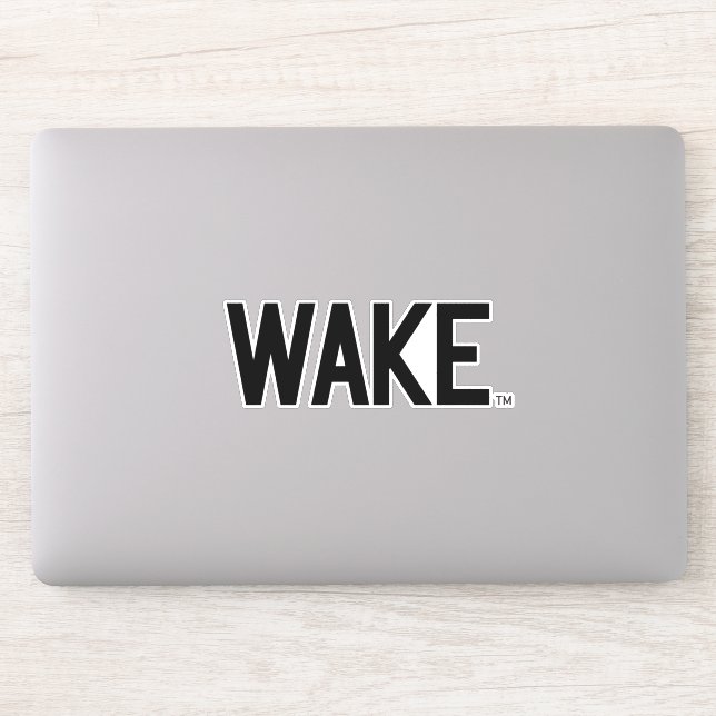 Sticker Université Wake Forest | Wordmark Wake (Ordinateur)