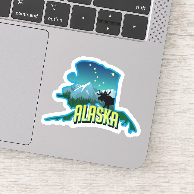 Sticker " USA : 2020/today Alaska - État ... (Détail)