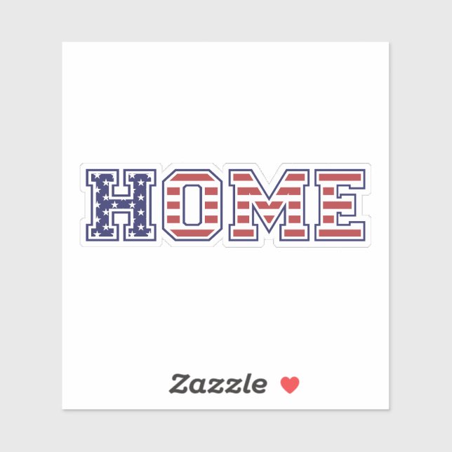 Sticker USA Home (Feuille)