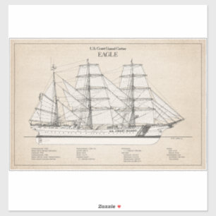 Sticker USCGC Eagle wix-327 - SBD