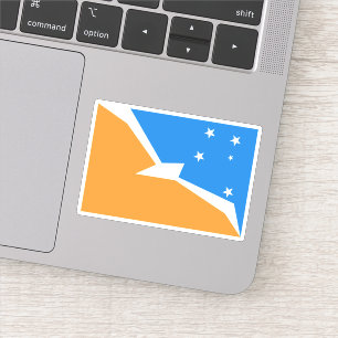 Sticker Ushuaia, Drapeau de la Terre de Feu