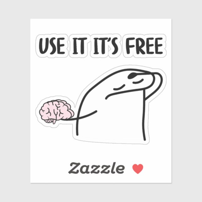 Sticker Utilisez-Le Son Amusant Gratuit (Feuille)