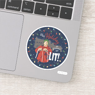 Sticker Vacances de Noël   Ce jour férié va être illum