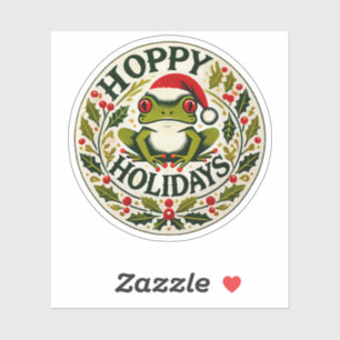 Sticker Vacances Hoppy Frog Noël