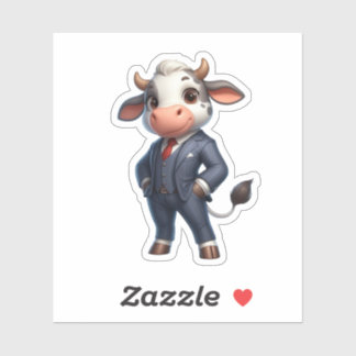 Sticker vache, animaux de patron