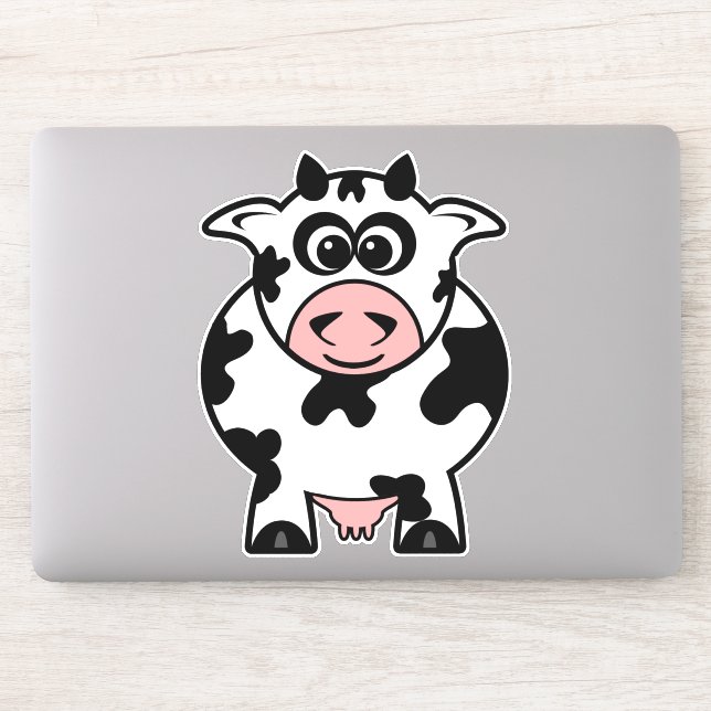 Sticker Vache charmante au dessin (Ordinateur)