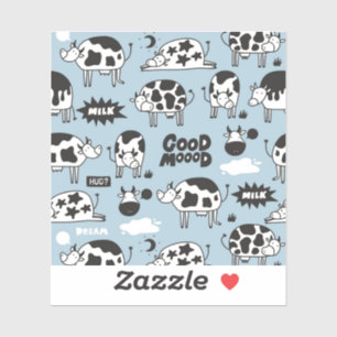 Sticker Vache et lait
